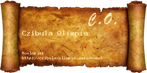 Czibula Olimpia névjegykártya